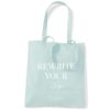 MyblueprintVF - Totebag 2021 -Rewrite Your Story - Bleu - Mint - lifestyle Rêves Développement Personnel Slow Living